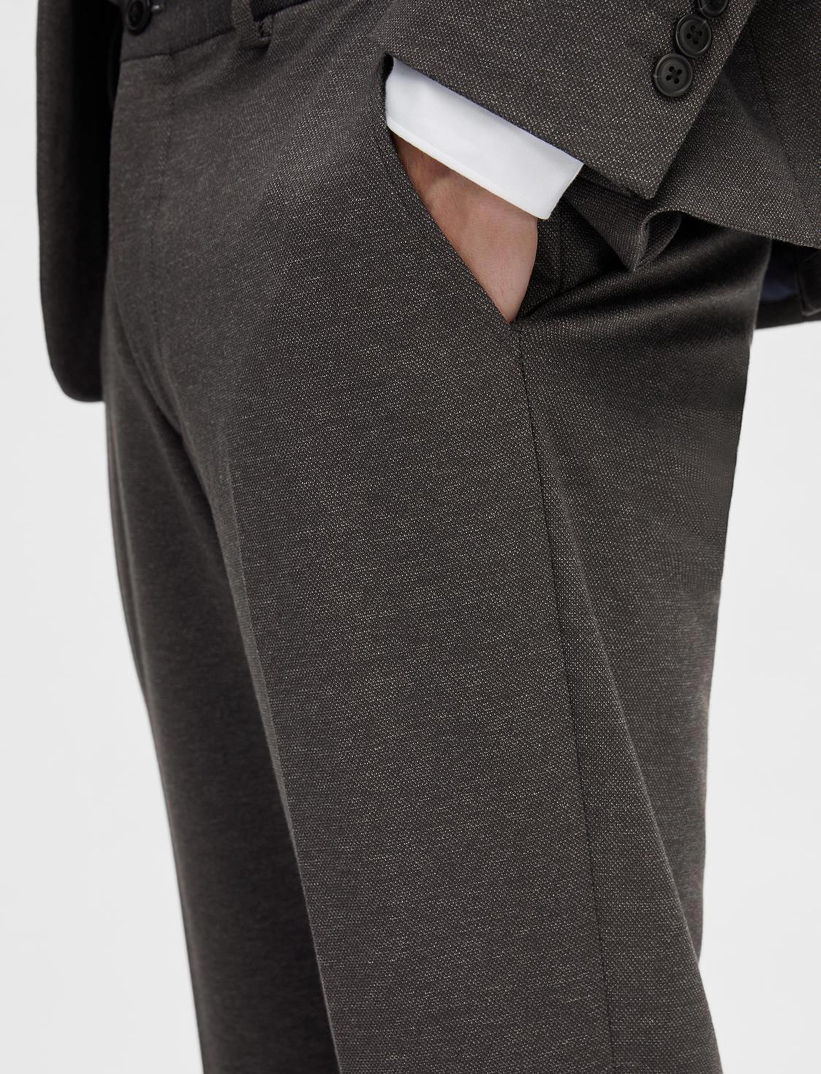 Selected - SLHSLIM-AITOR JERSEY TRS FLEX NOOS - chocolate torte - 5