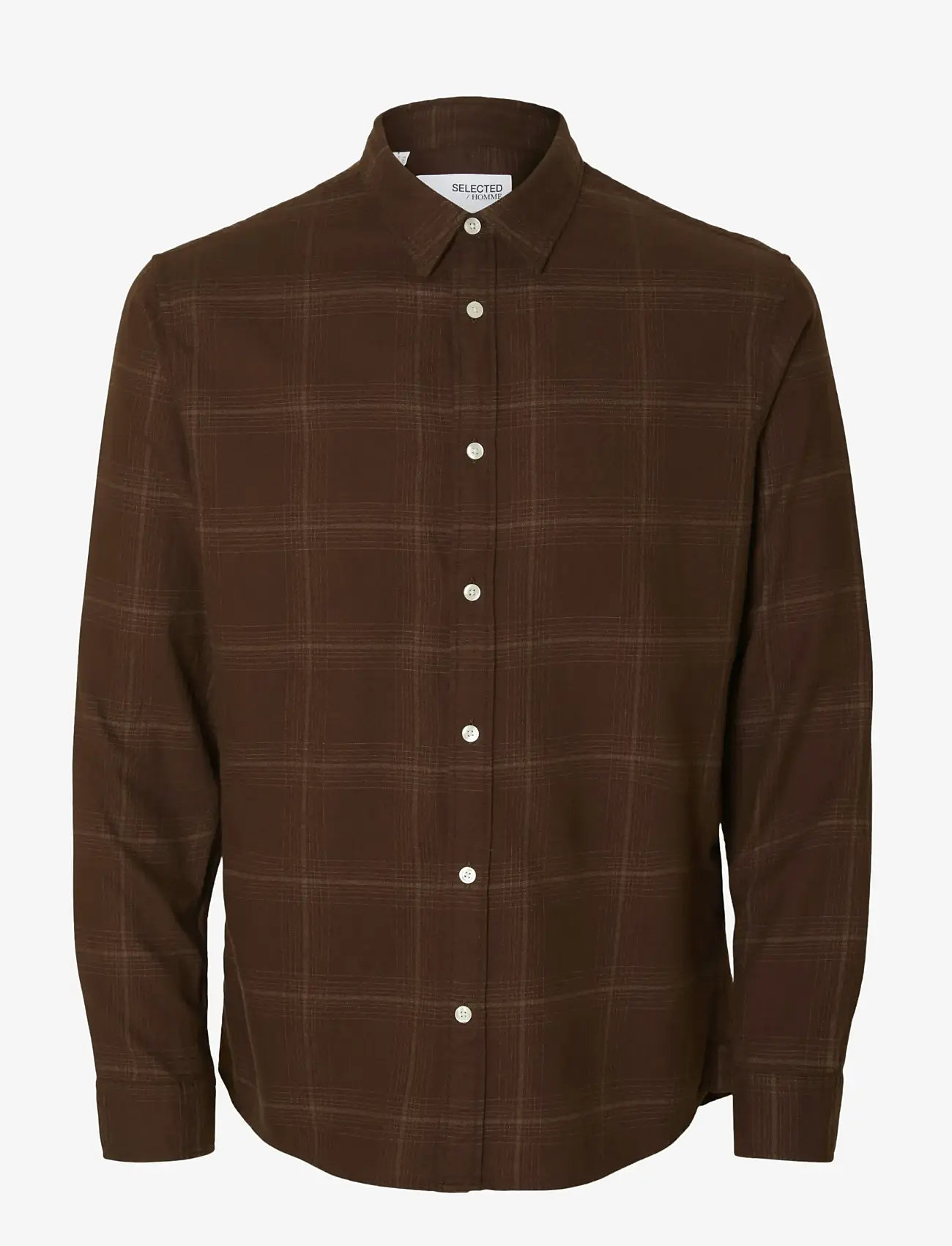 Selected - SLHSLIMOWEN-BRUSHED SHIRT LS NOOS - oxford-hemden - demitasse - 1