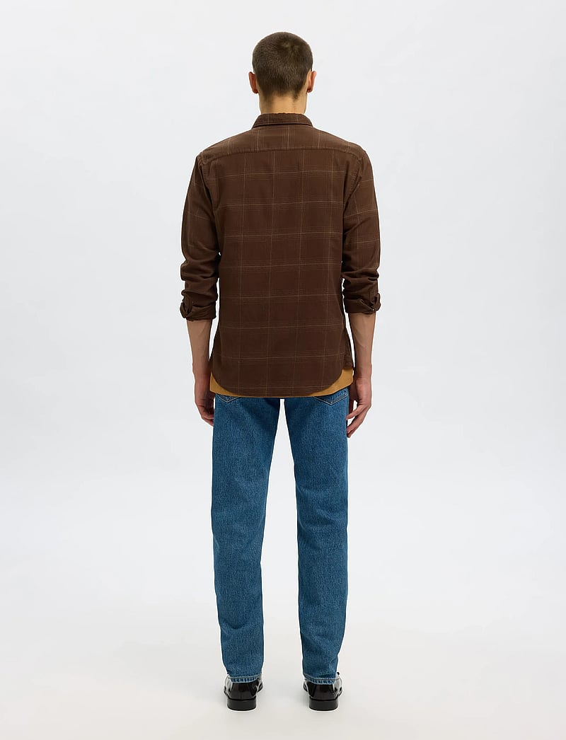 Selected - SLHSLIMOWEN-BRUSHED SHIRT LS NOOS - oxfordi särgid - demitasse - 2