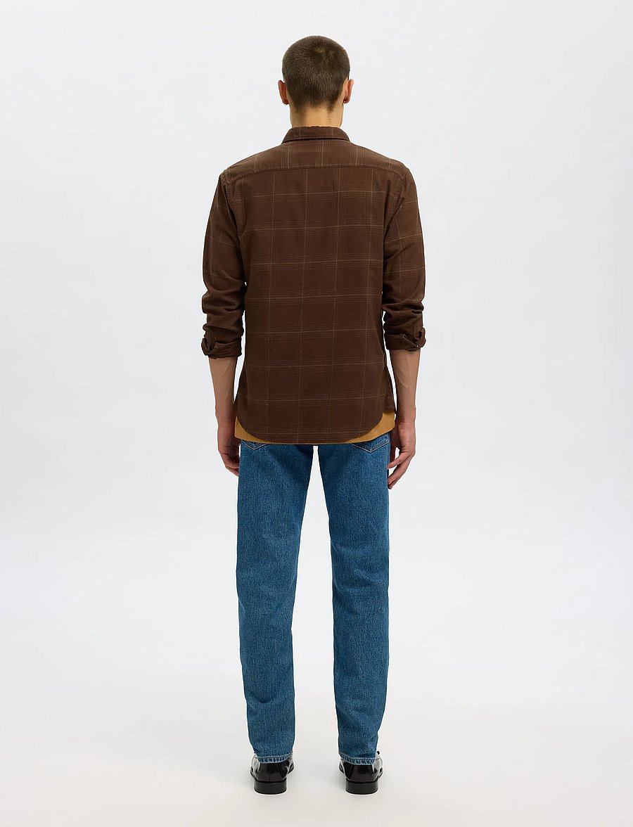 Selected - SLHSLIMOWEN-BRUSHED SHIRT LS NOOS - oxford skjorter - demitasse - 2