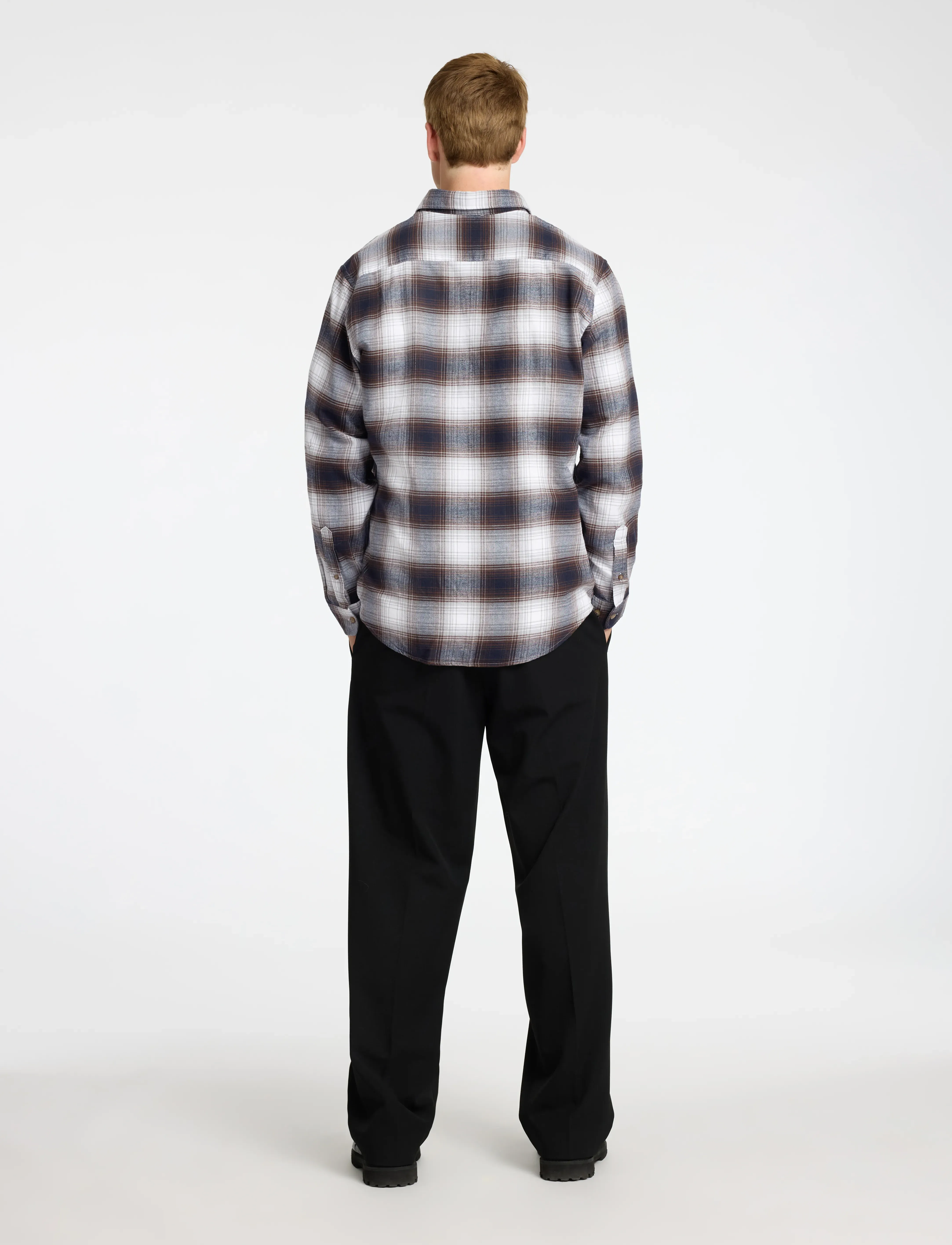 Selected - SLHSLIMOWEN-BRUSHED SHIRT LS NOOS - laveste priser - white - 2