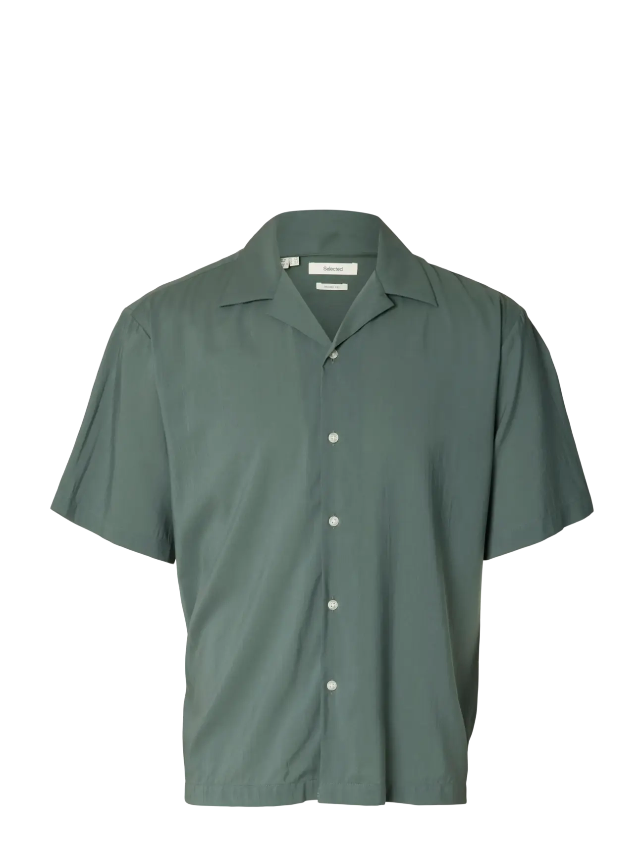 Selected SLHRLXAIR MIX SS SHIRT - Selected - BALSAM GREEN / green