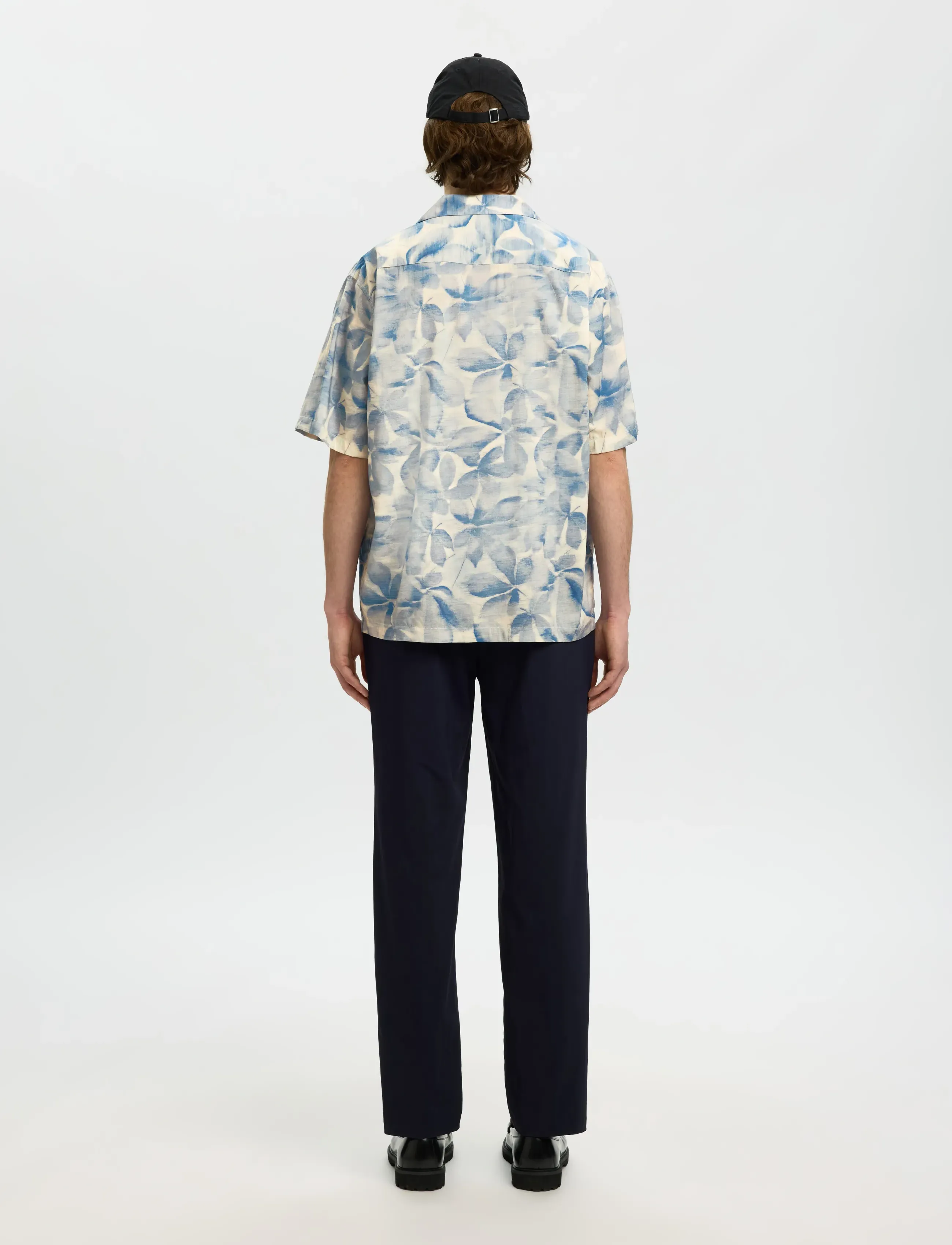 Selected - SLHRLXAIR MIX SS SHIRT - kortærmede skjorter - blue mirage - 2