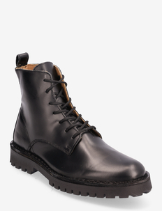 SLHRICKY LEATHER LACE-UP BOOT, Selected Homme