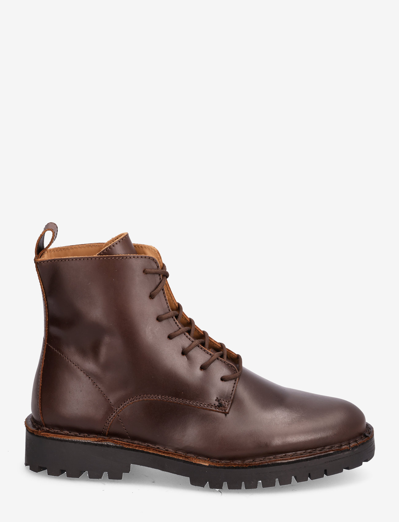 Selected Homme - SLHRICKY LEATHER LACE-UP BOOT - nauhalliset - demitasse - 1