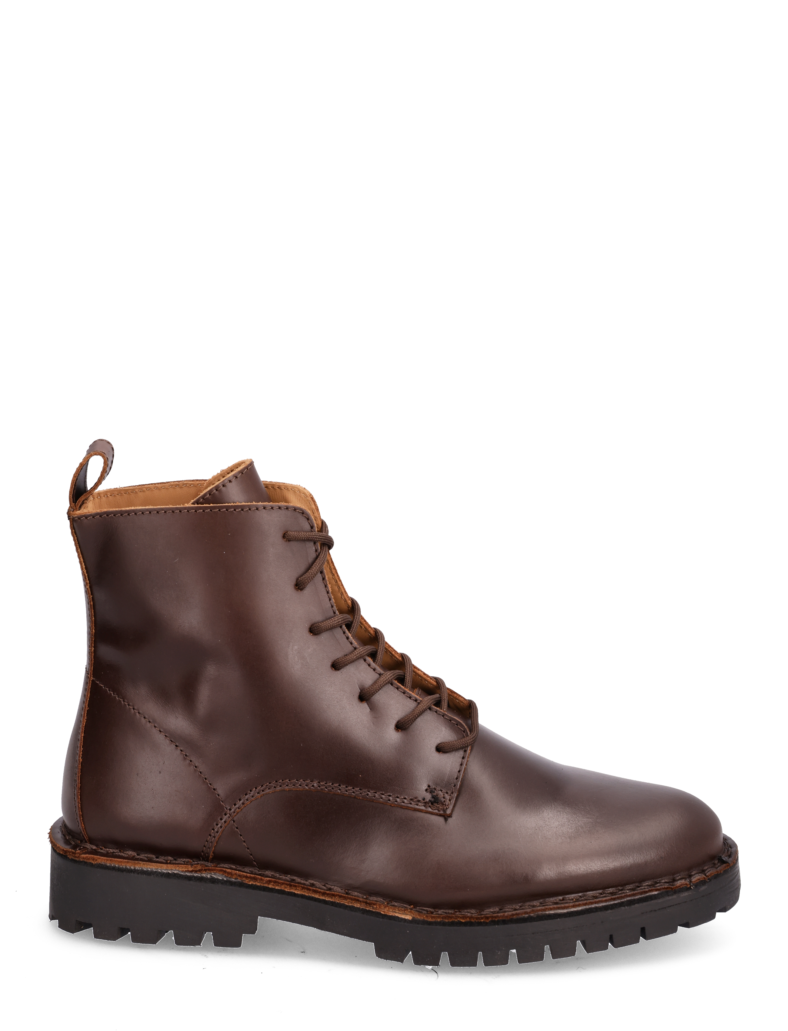 Selected Homme - SLHRICKY LEATHER LACE-UP BOOT - demitasse - 1