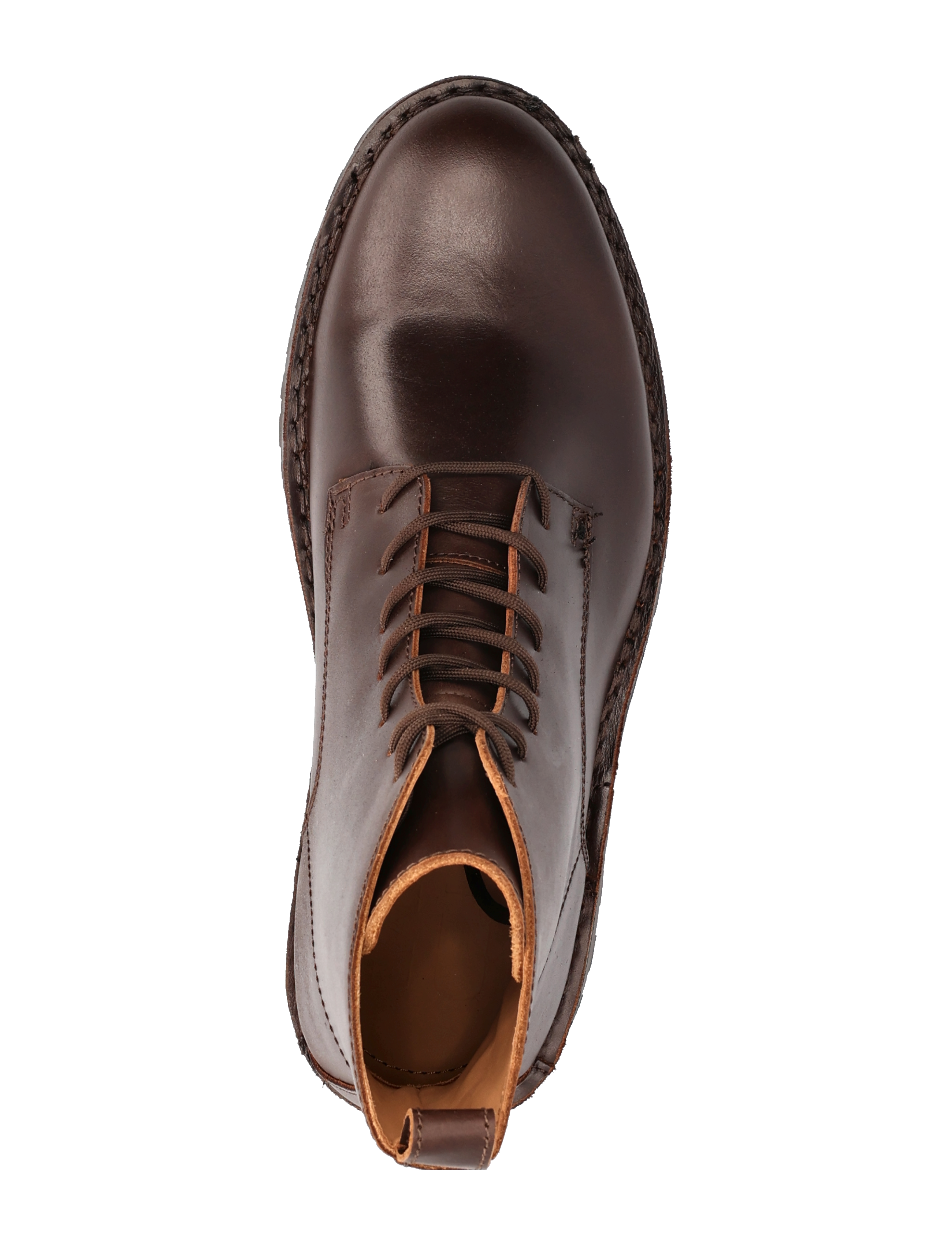 Selected Homme - SLHRICKY LEATHER LACE-UP BOOT - demitasse - 3