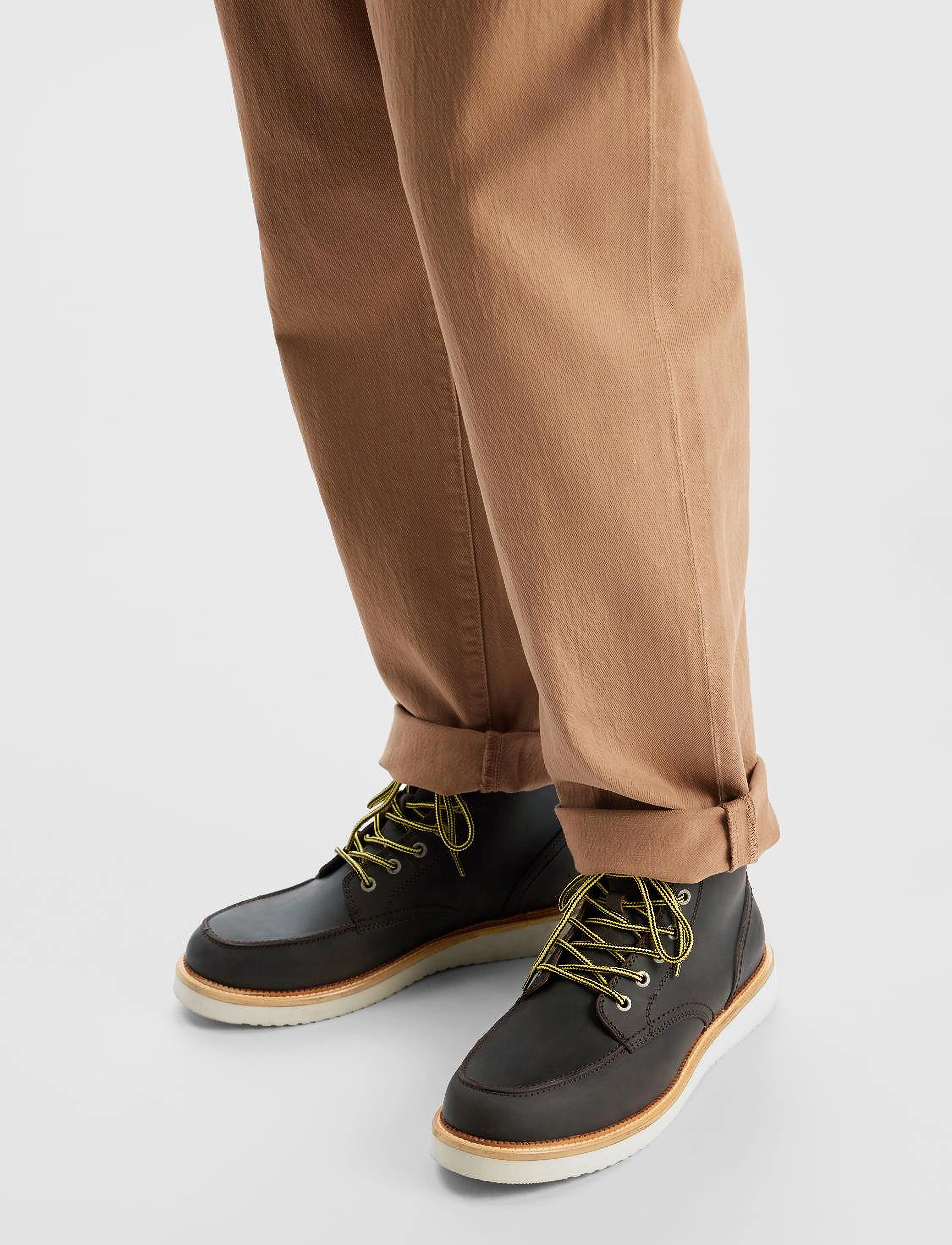 Selected SLHTEO NEW LEATHER MOC-TOE BOOT - Looks for less - DEMITASSE / brown