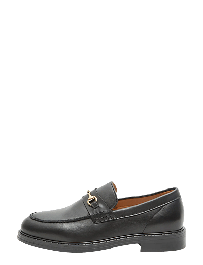 Selected SLMBLAKE LEATHER HORSEBIT LOAFER - Loafers - BLACK / black