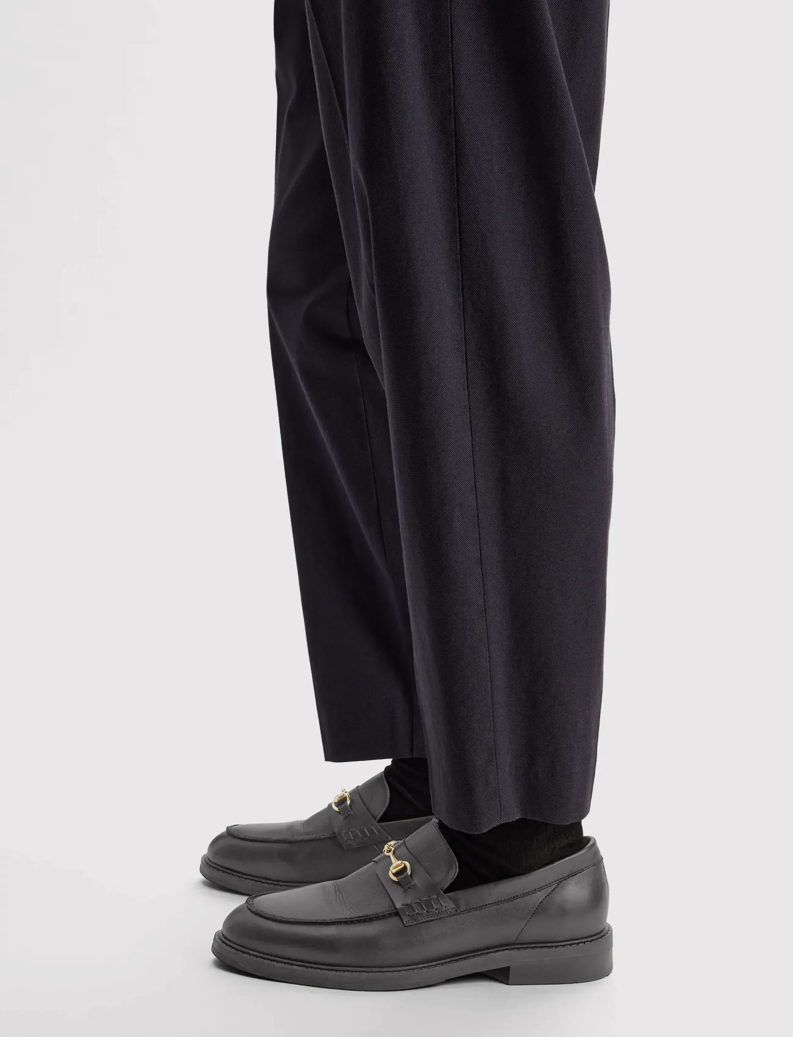 Selected SLMBLAKE LEATHER HORSEBIT LOAFER - Kolekcijas - BLACK / black