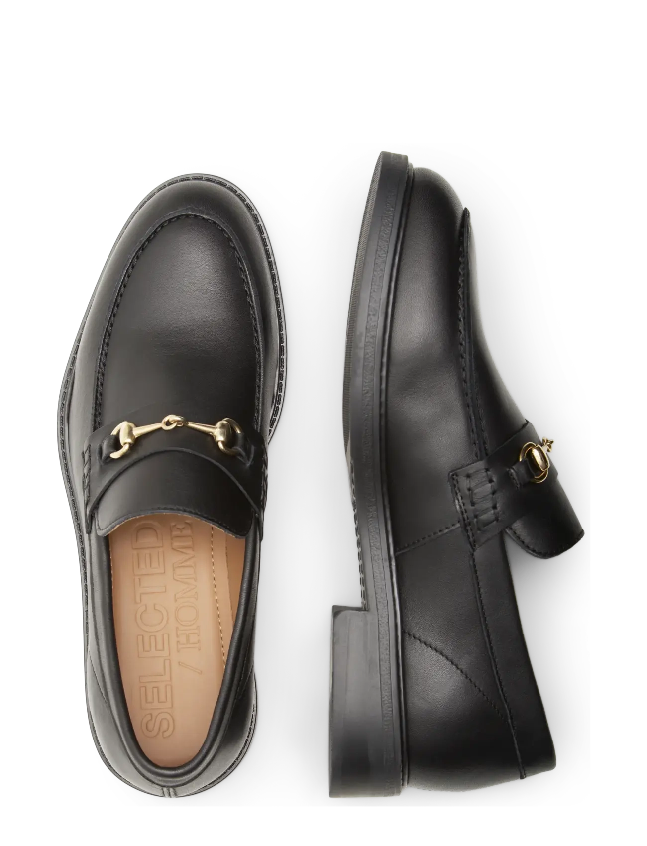 Selected - SLMBLAKE LEATHER HORSEBIT LOAFER - nach anlass kaufen - black - 3