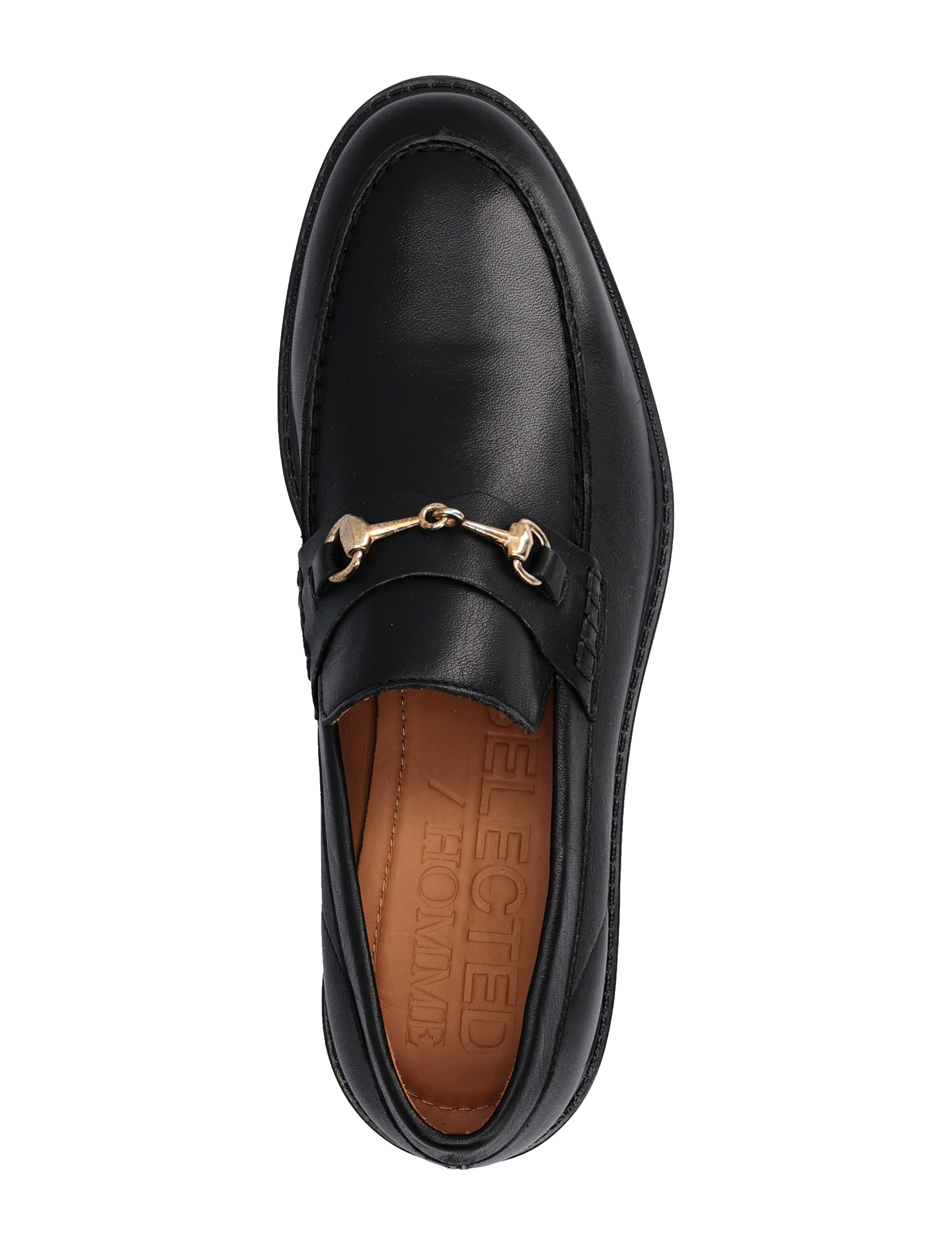 Selected - SLMBLAKE LEATHER HORSEBIT LOAFER - nach anlass kaufen - black - 4