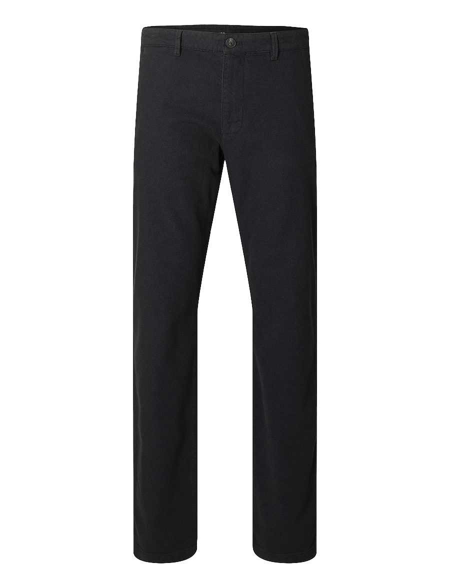 Selected - SLH175-SLIM MILES STRUCTURE DYED PANT - „chino“ stiliaus kelnės - dark sapphire - 1