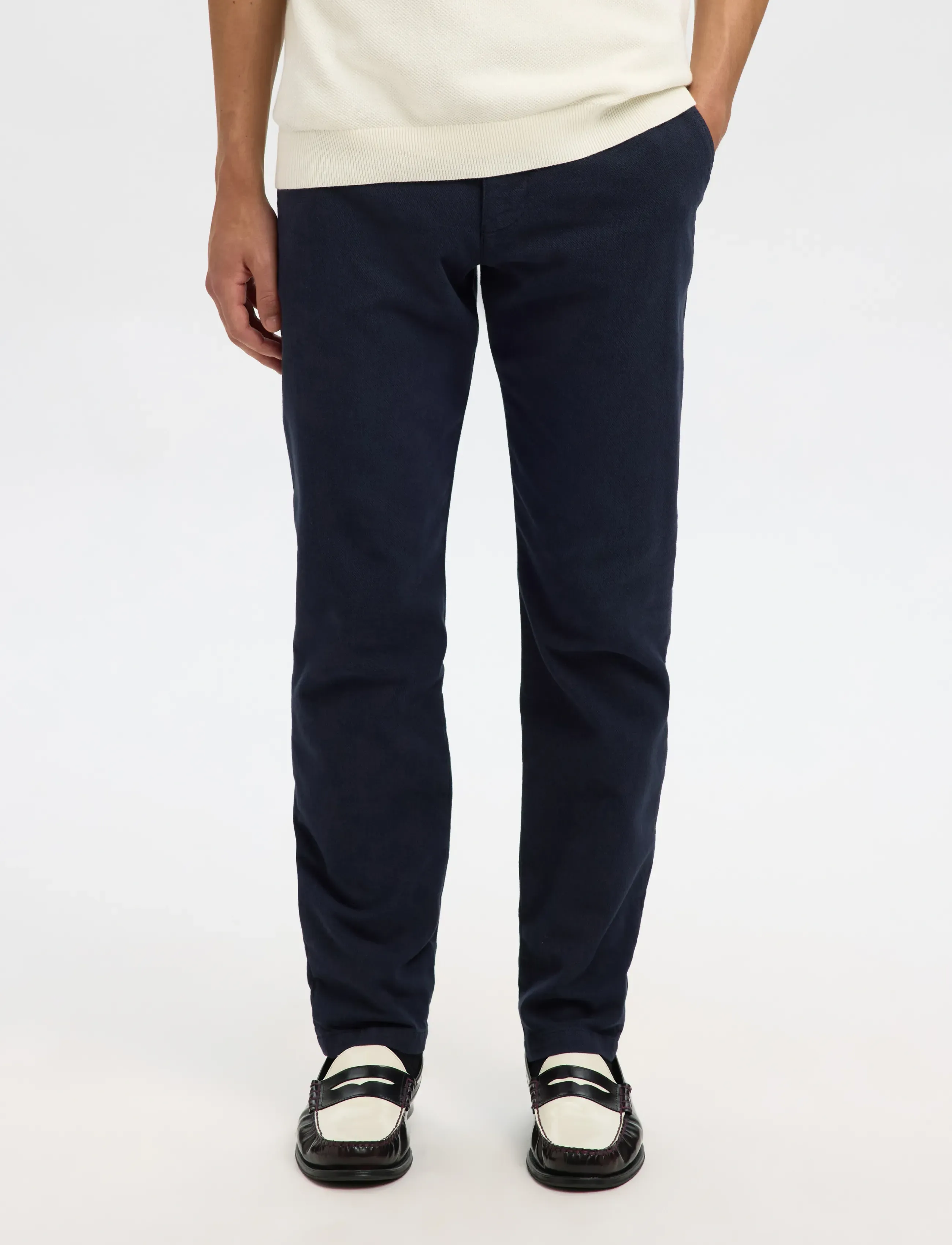 Selected SLH175-SLIM MILES STRUCTURE DYED PANT - Deals - DARK SAPPHIRE / navy