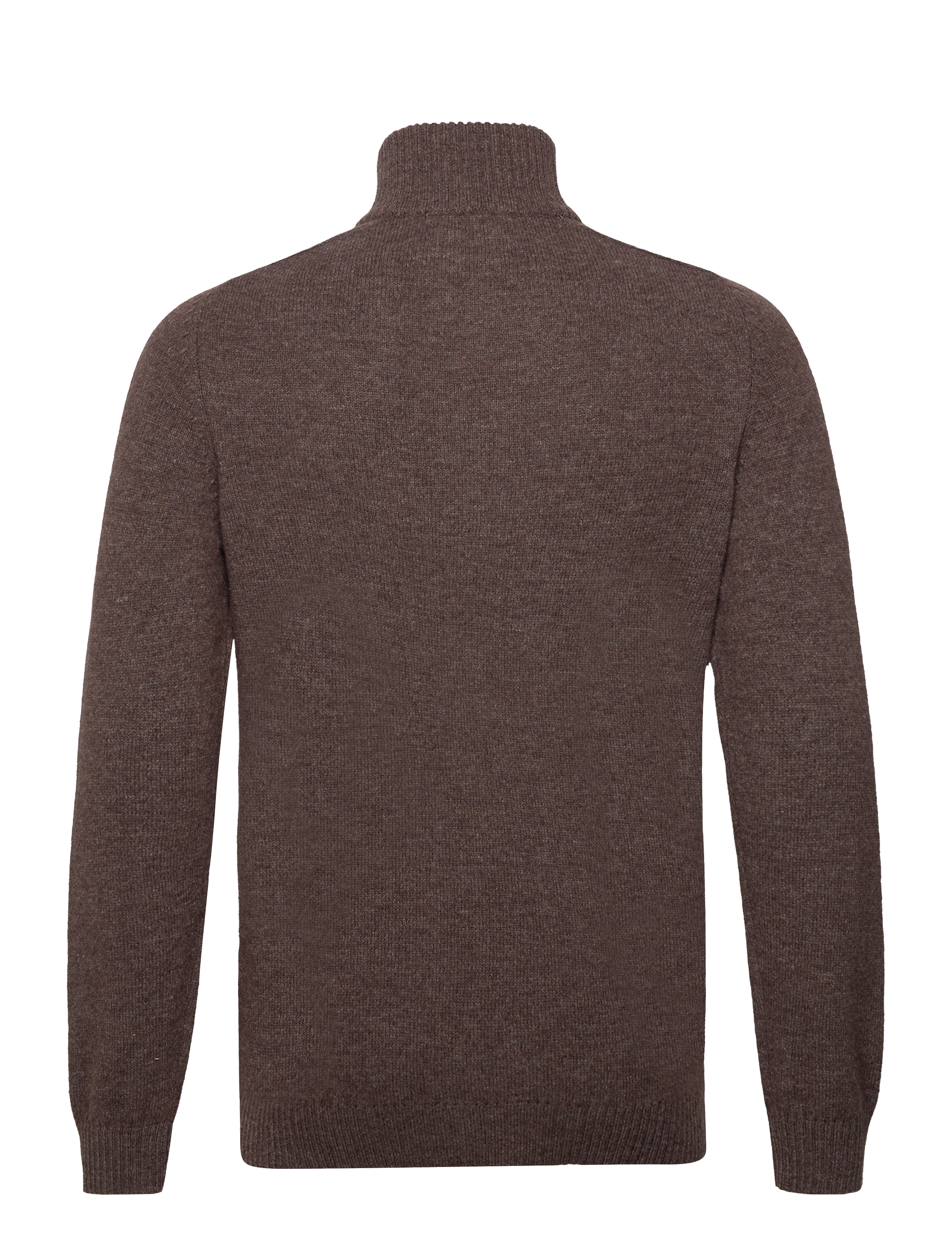 Selected Homme - SLHREG DAN WOOL-MIX ZIP HIGH NECK - dark earth - 1