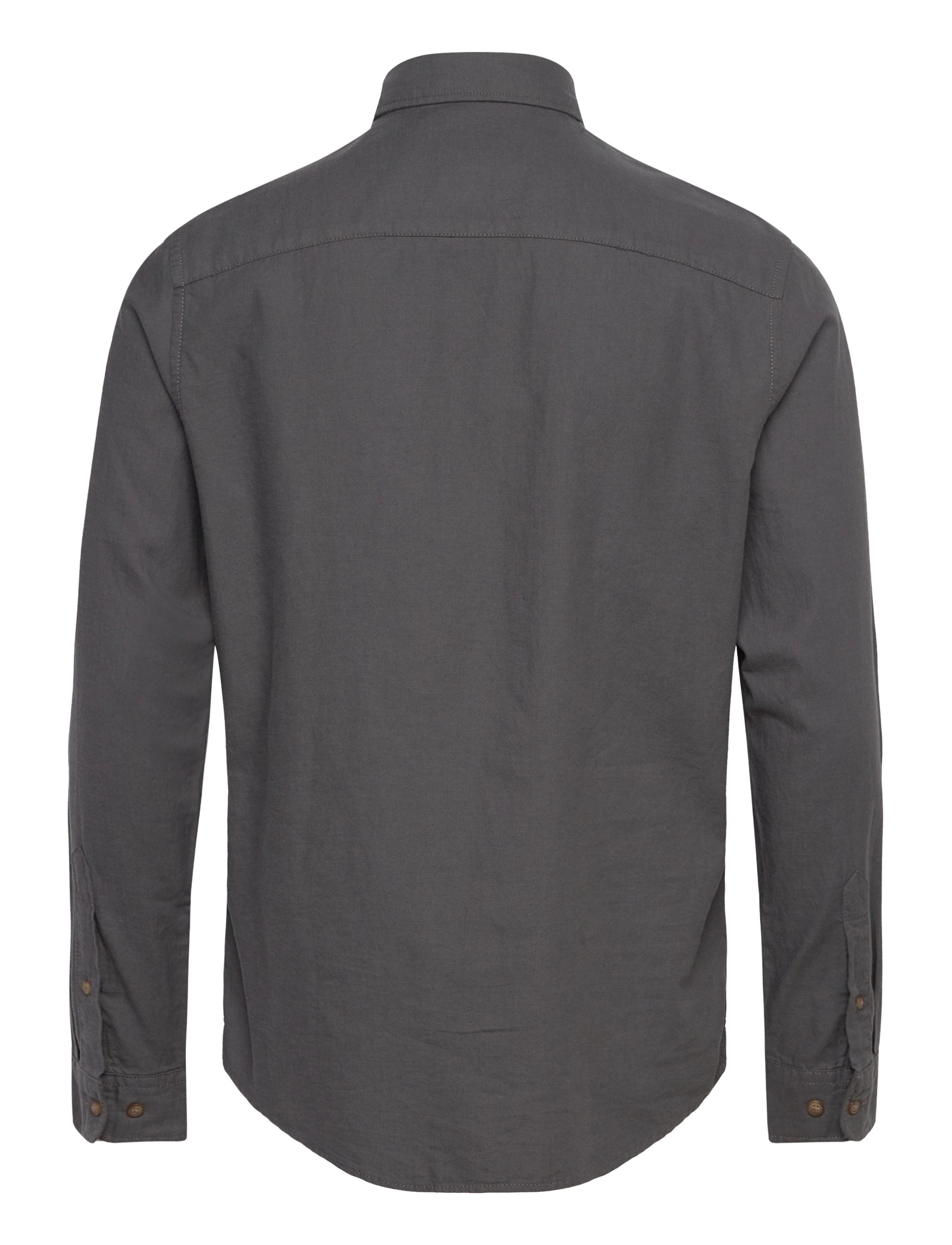 Selected - SLHSLIMOWEN-BRUSHED SHIRT LS D - laveste priser - dark grey melange - 1