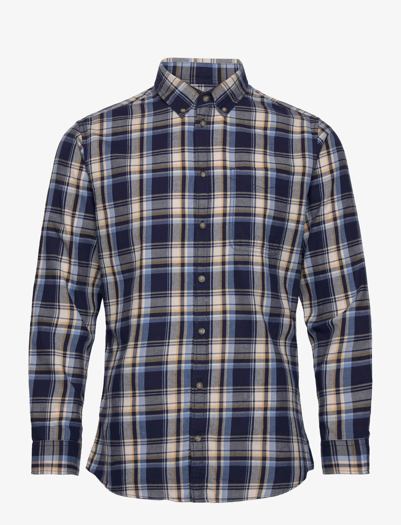 Selected Homme - SLHSLIM-DAN FLANNEL SHIRT LS O - checkered shirts - dark sapphire - 0