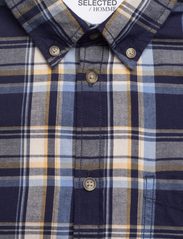 Selected Homme - SLHSLIM-DAN FLANNEL SHIRT LS O - checkered shirts - dark sapphire - 2