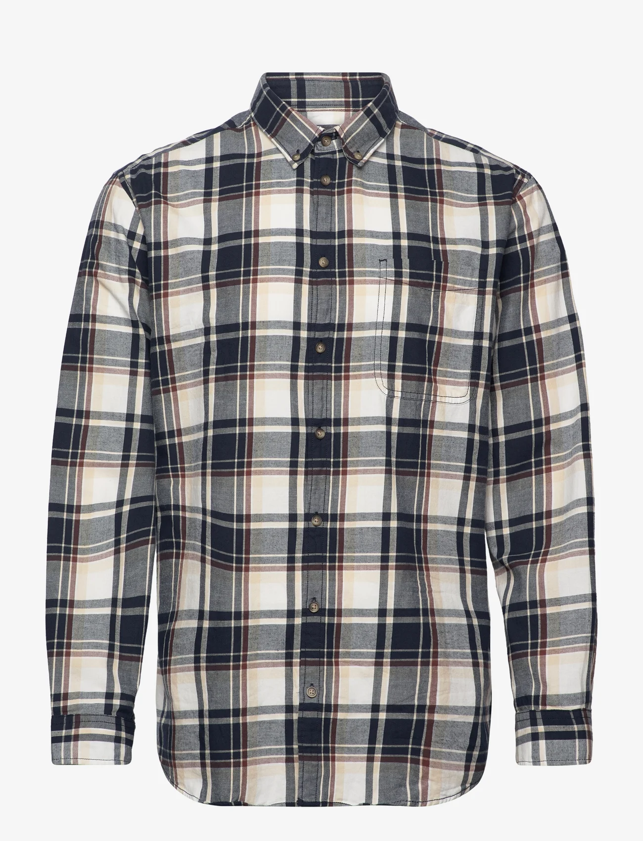 Selected Homme - SLHSLIM-DAN FLANNEL SHIRT LS O - checkered shirts - true navy - 0
