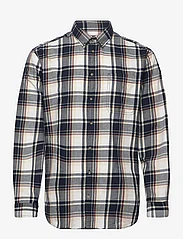 Selected Homme - SLHSLIM-DAN FLANNEL SHIRT LS O - checkered shirts - true navy - 0