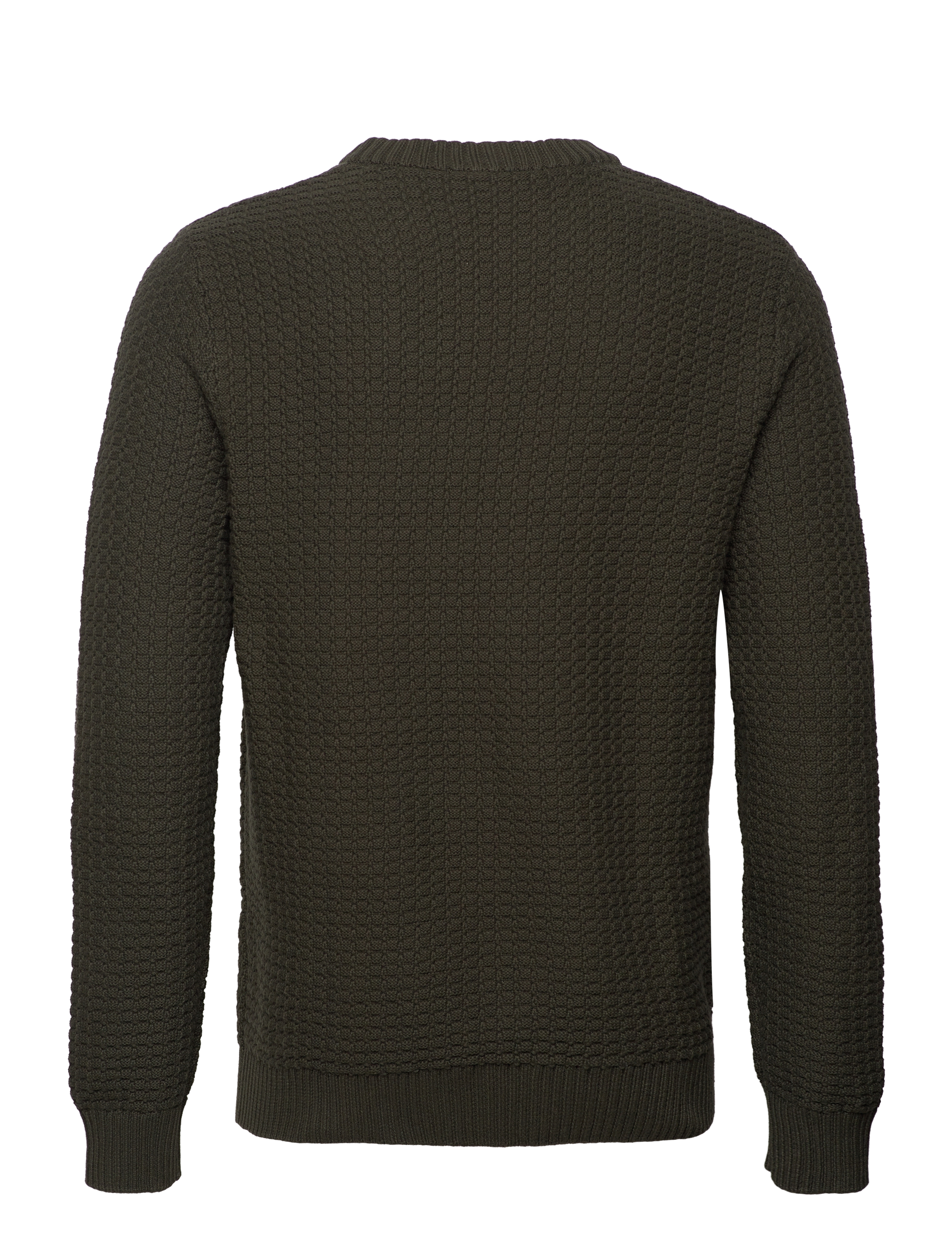 Selected Homme - SLHTHIM LS KNIT STRUCTURE CREW NECK W - rosin - 1