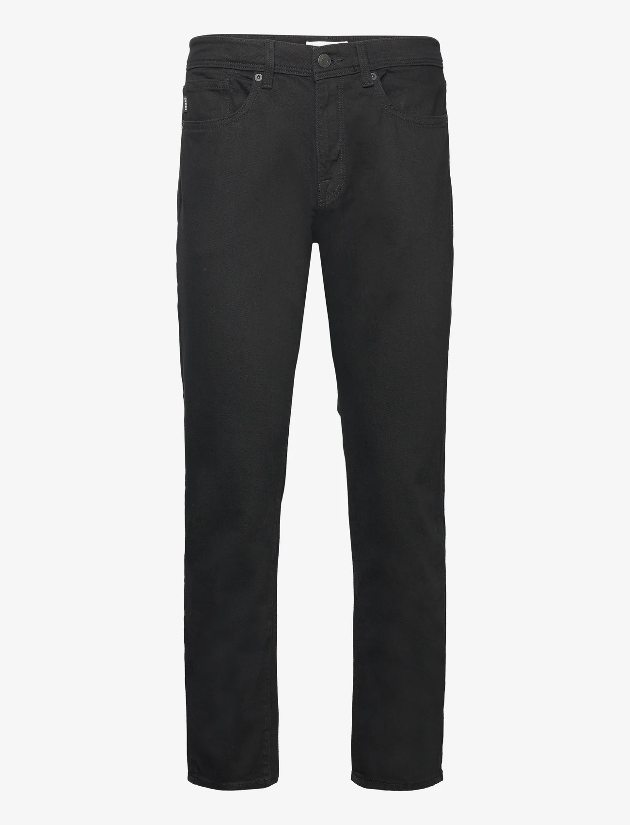 Selected Homme - SLHSTRAIGHT SCOTT196-6007 BLACK/BLACK O - regular jeans - black denim - 0