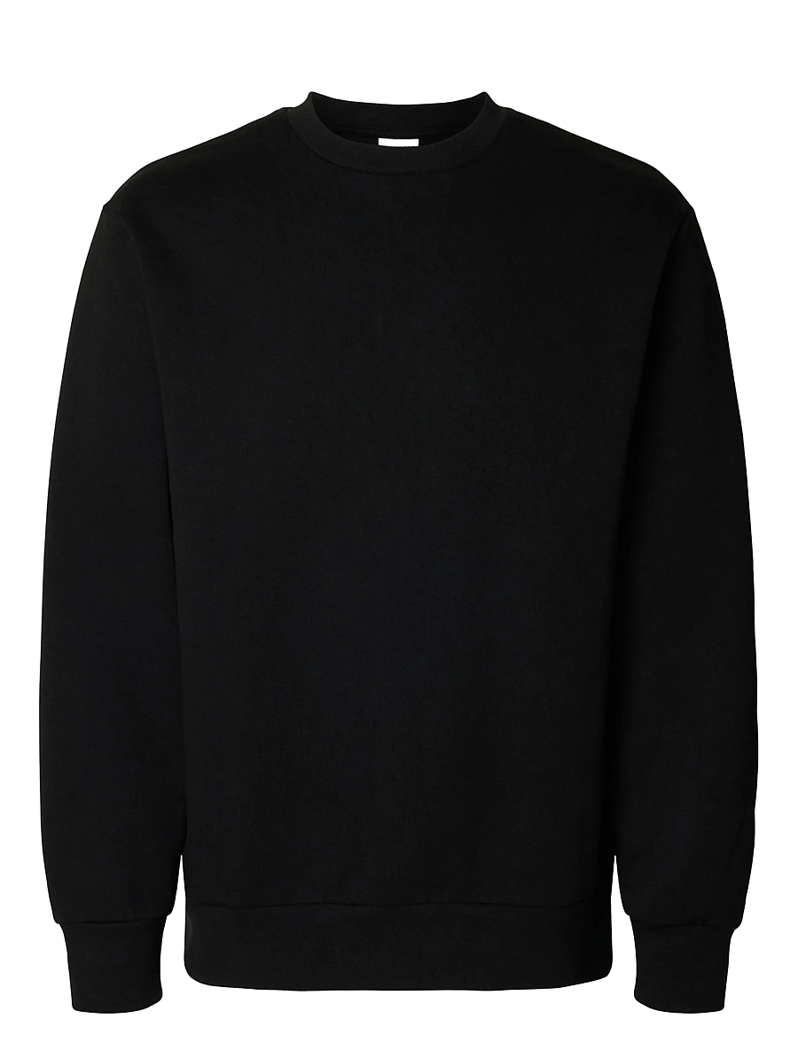 Selected - SLHREG-DAN SWEAT CREW NECK - black - 0