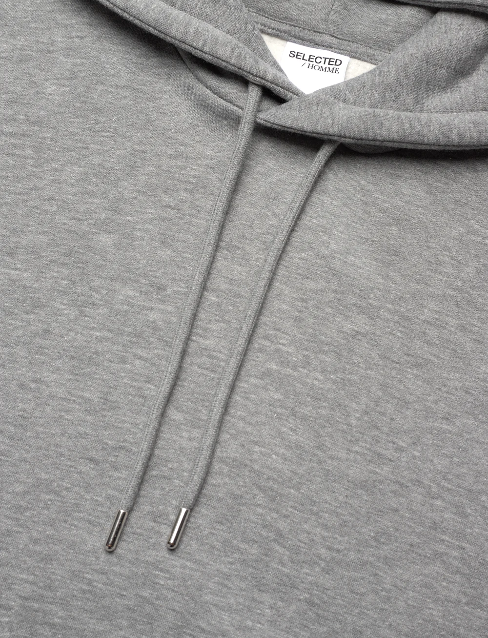 Selected - SLHREG-DAN SWEAT HOOD - kapuutsiga dressipluusid - medium grey melange - 2