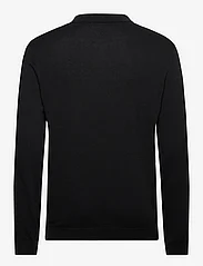 Selected Homme - SLHREG-DAN KNIT LS POLO - trikotažiniai polo marškinėliai - black - 1