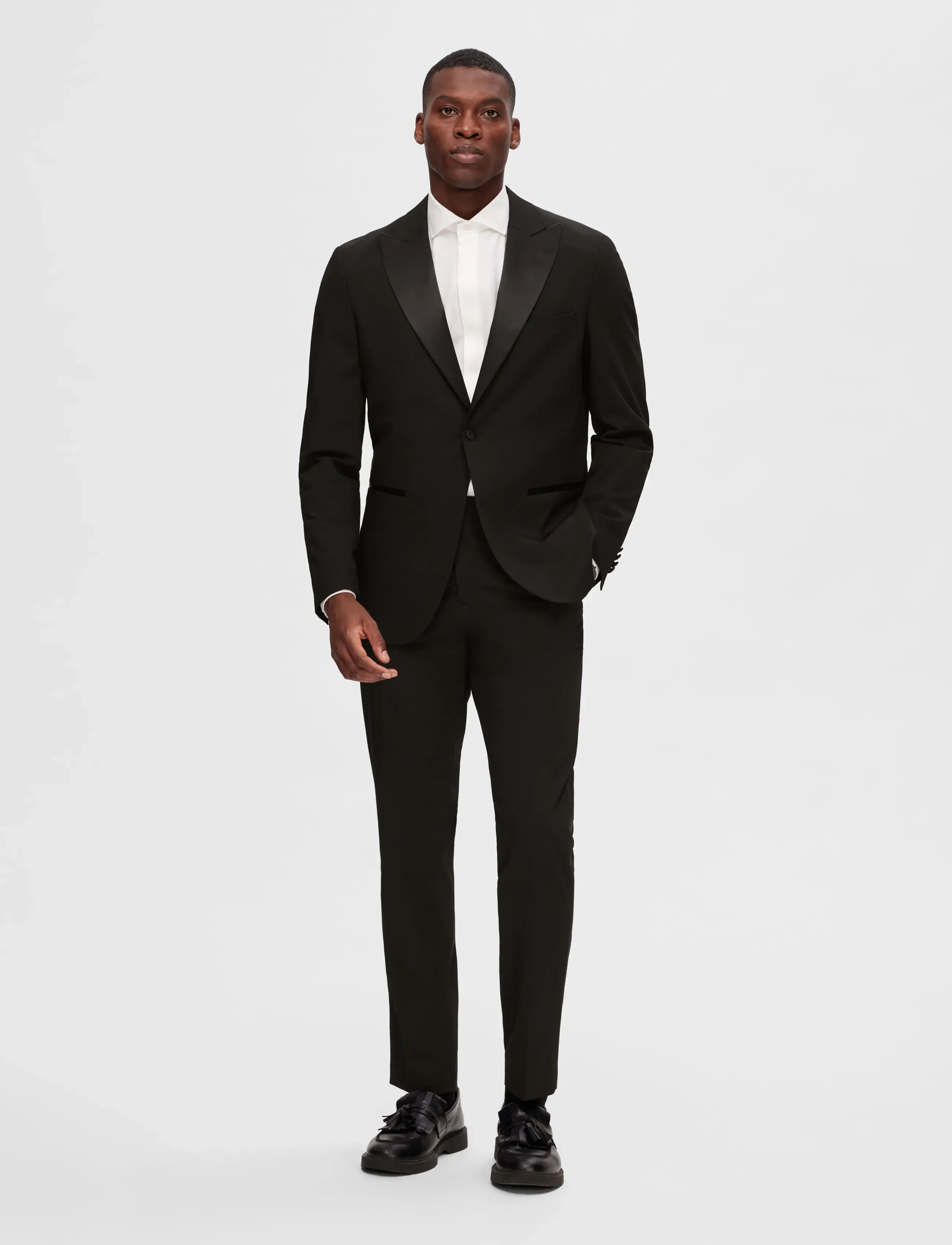 Selected - SLHSLIM-LIAM TUX BLZ FLEX B - black - 4