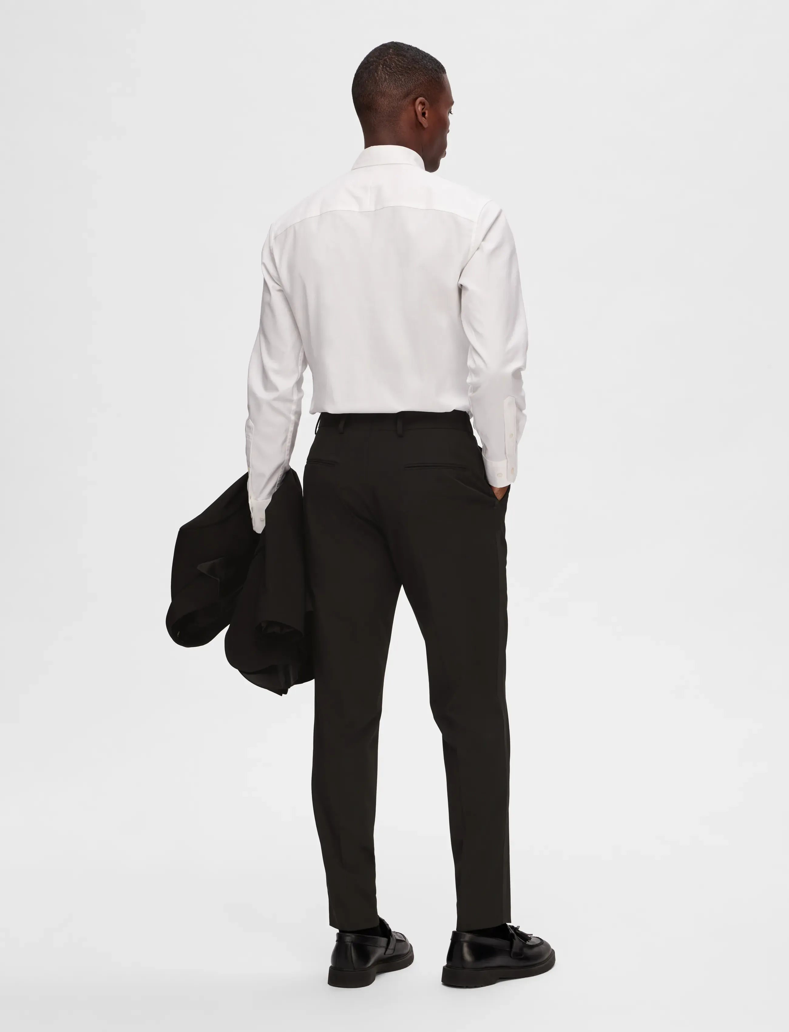 Selected - SLHSLIM-LIAM TUX TRS FLEX B - black - 3