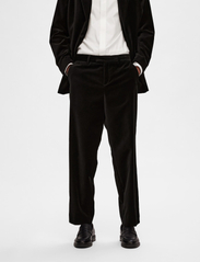 Selected Homme - SLHSLIM-HALE VELVET TRS B - pantalons - black - 2