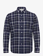 SLHREGOWEN-TWISTED CHECK LS SHIRT W - SKY CAPTAIN