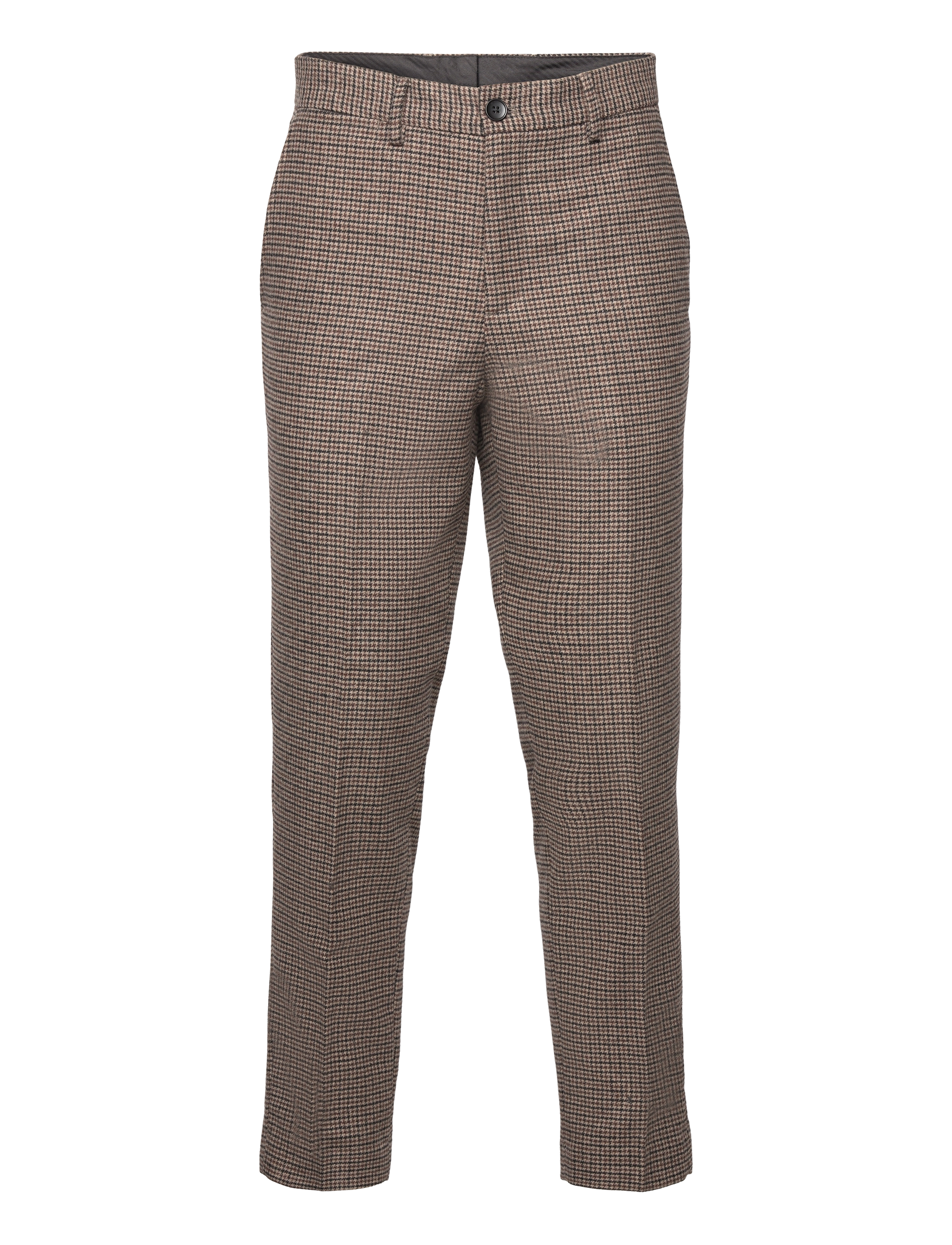 SELECTED Slhslimtapedan Flannel Hose O Beige - 46 - Herren