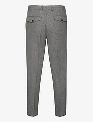 Selected Homme - SLHSLIMTAPEDAN FLANNEL TROUSER O - pantalons - grey melange - 1