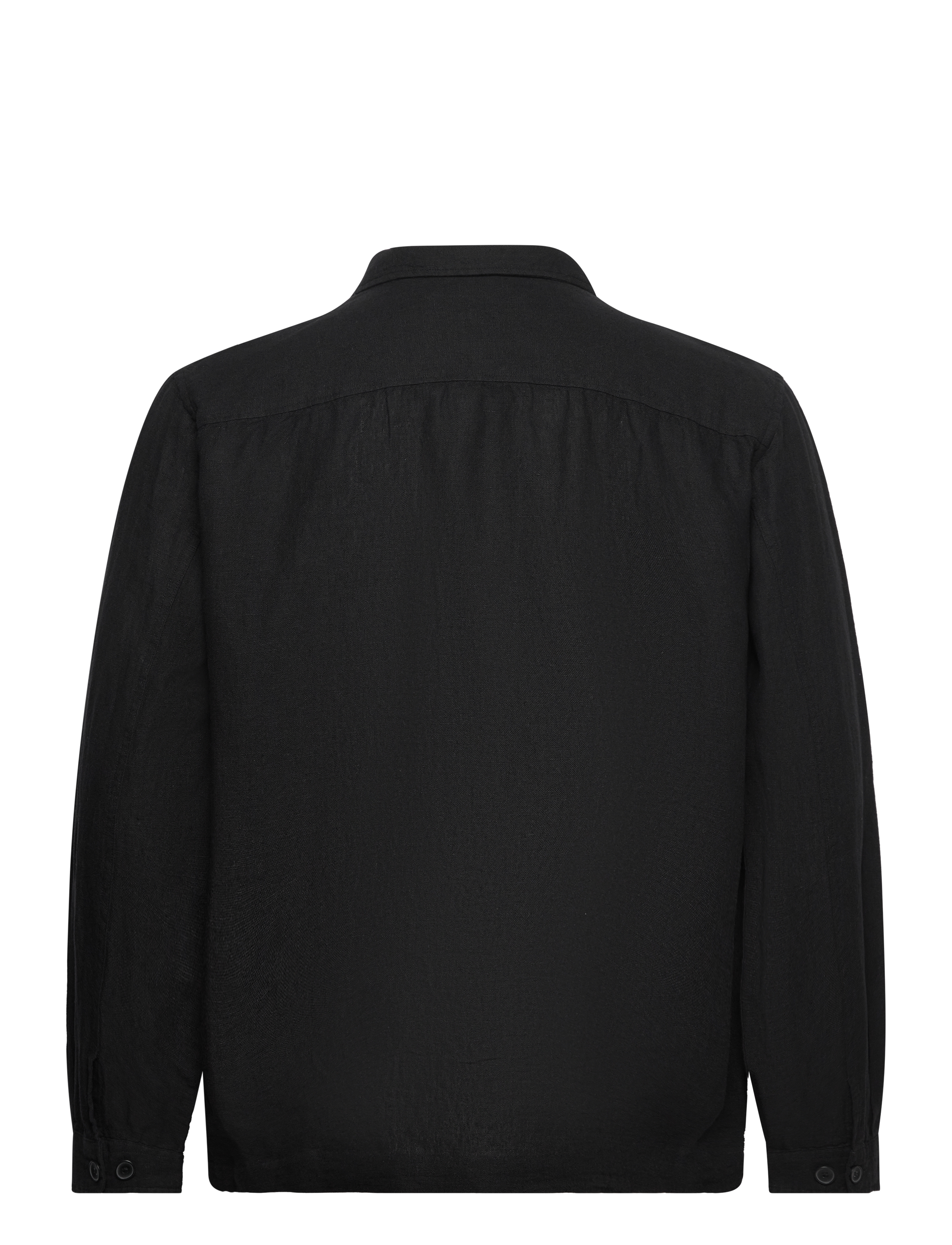 Selected Homme - SLHMADS-LINEN OVERSHIRT LS NOOS - black - 1
