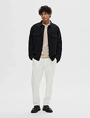 Selected Homme - SLHMADS-LINEN OVERSHIRT LS NOOS - mehed - sky captain - 3