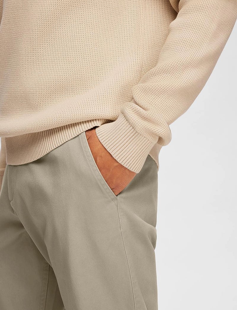 Selected - SLH175-SLIM BILL PANT FLEX NOOS - chinos - chinchilla - 4