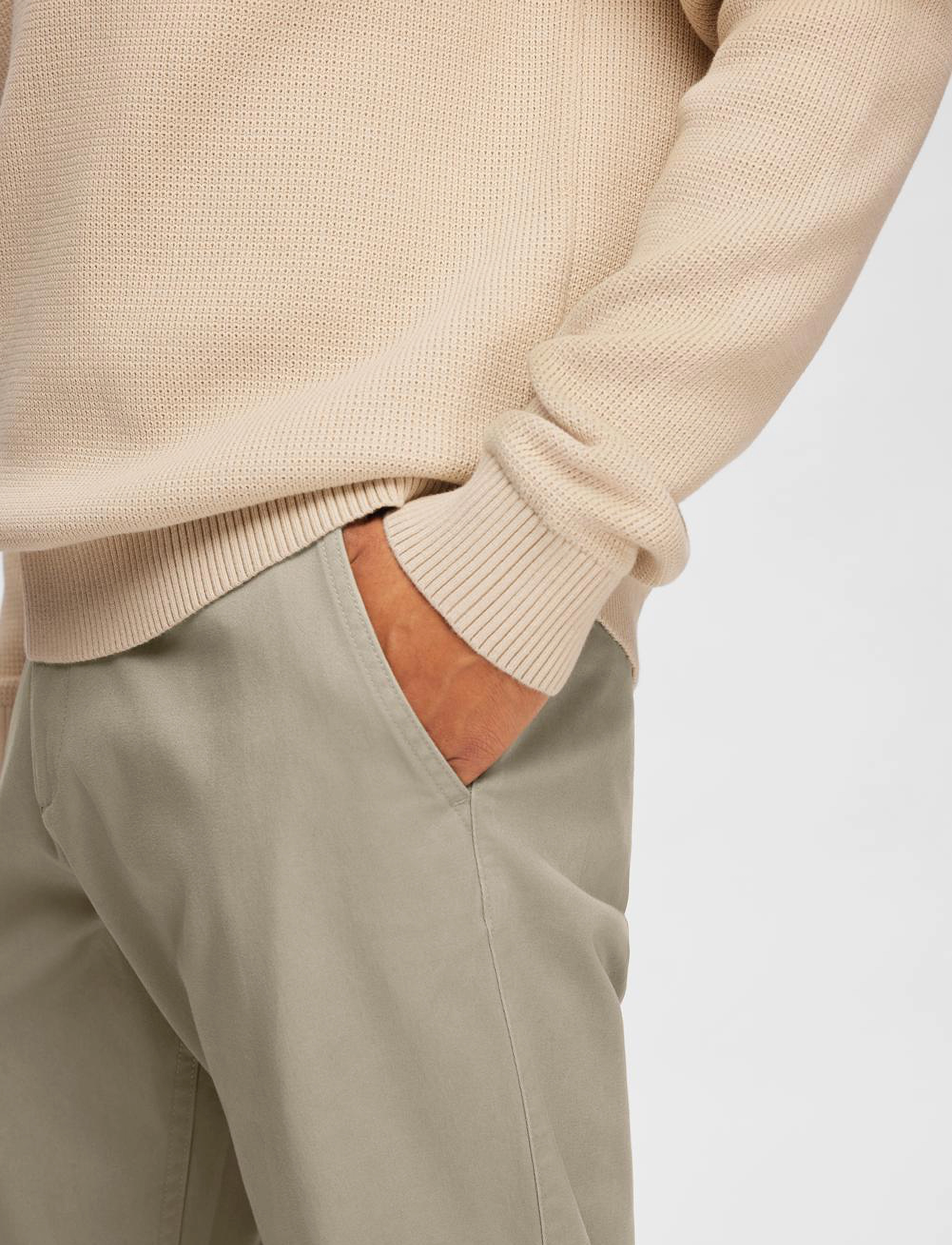Selected - SLH175-SLIM BILL PANT FLEX NOOS - chinos - chinchilla - 4