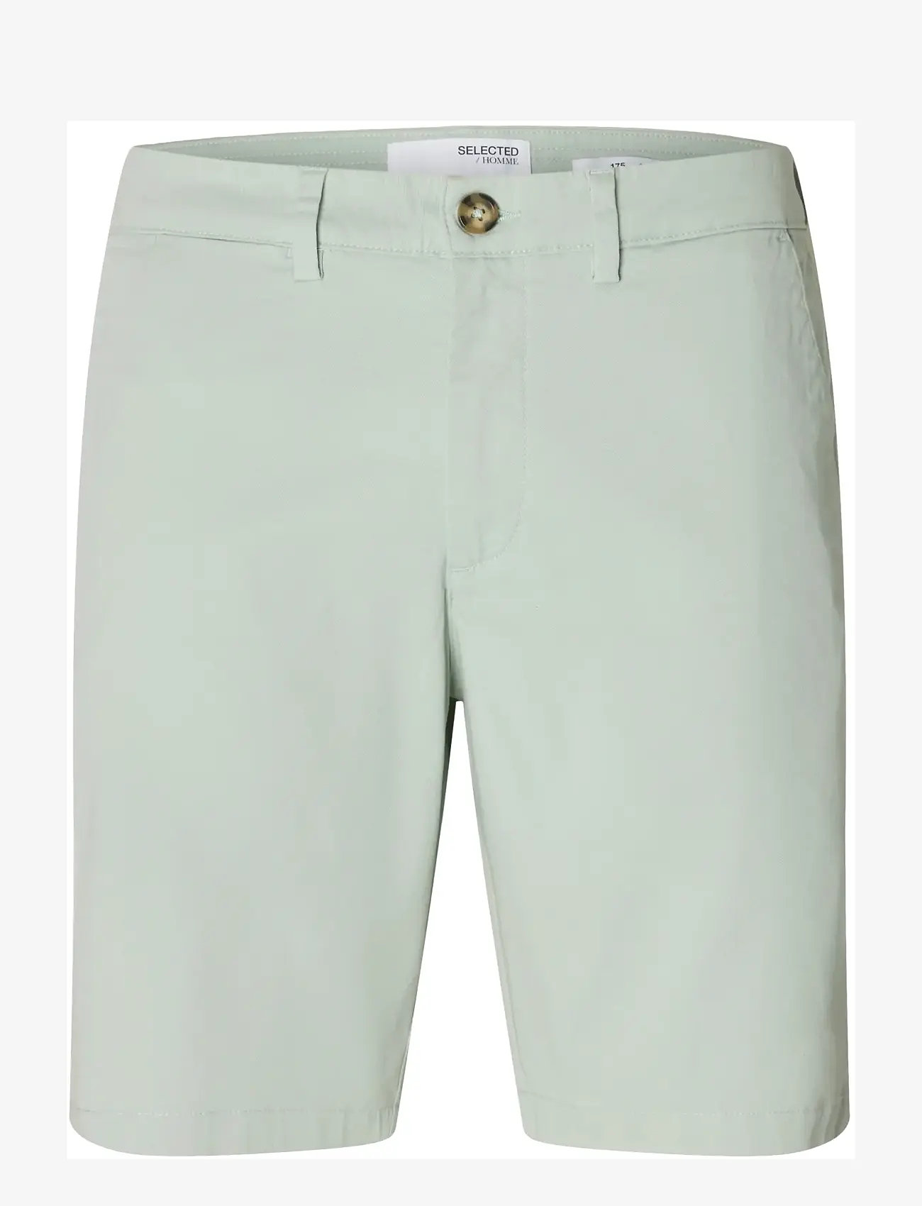 Selected - SLMSLIM-MILES FLEX SHORTS NOOS - chinos shorts - aqua gray - 1