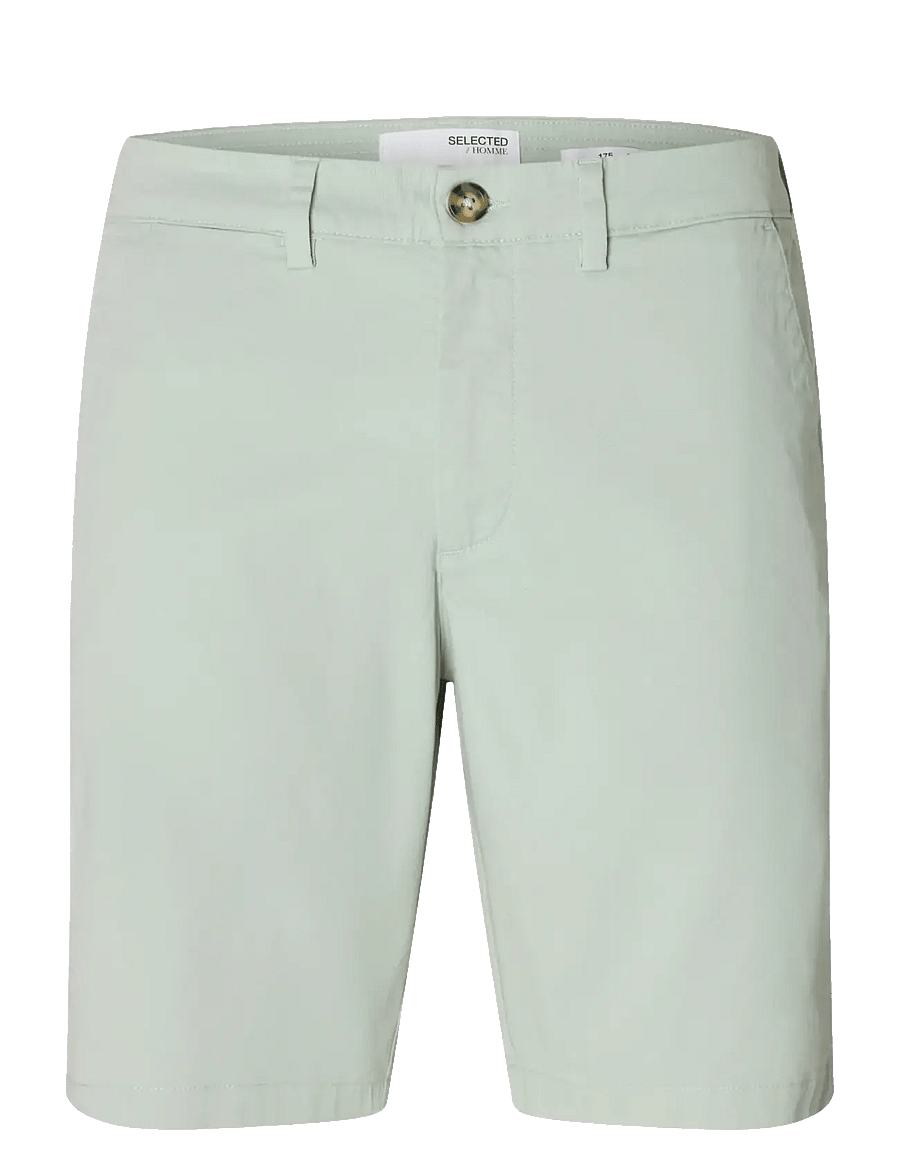 Selected - SLMSLIM-MILES FLEX SHORTS NOOS - short chino - aqua gray - 1