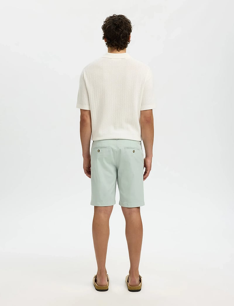 Selected - SLMSLIM-MILES FLEX SHORTS NOOS - chinos shorts - aqua gray - 2