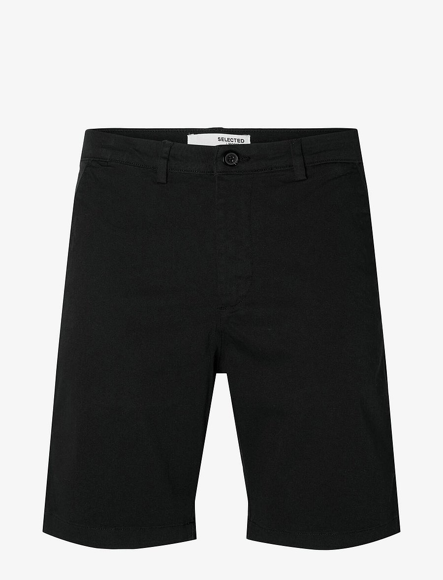 Selected - SLMSLIM-MILES FLEX SHORTS NOOS - chinos shorts - black - 1