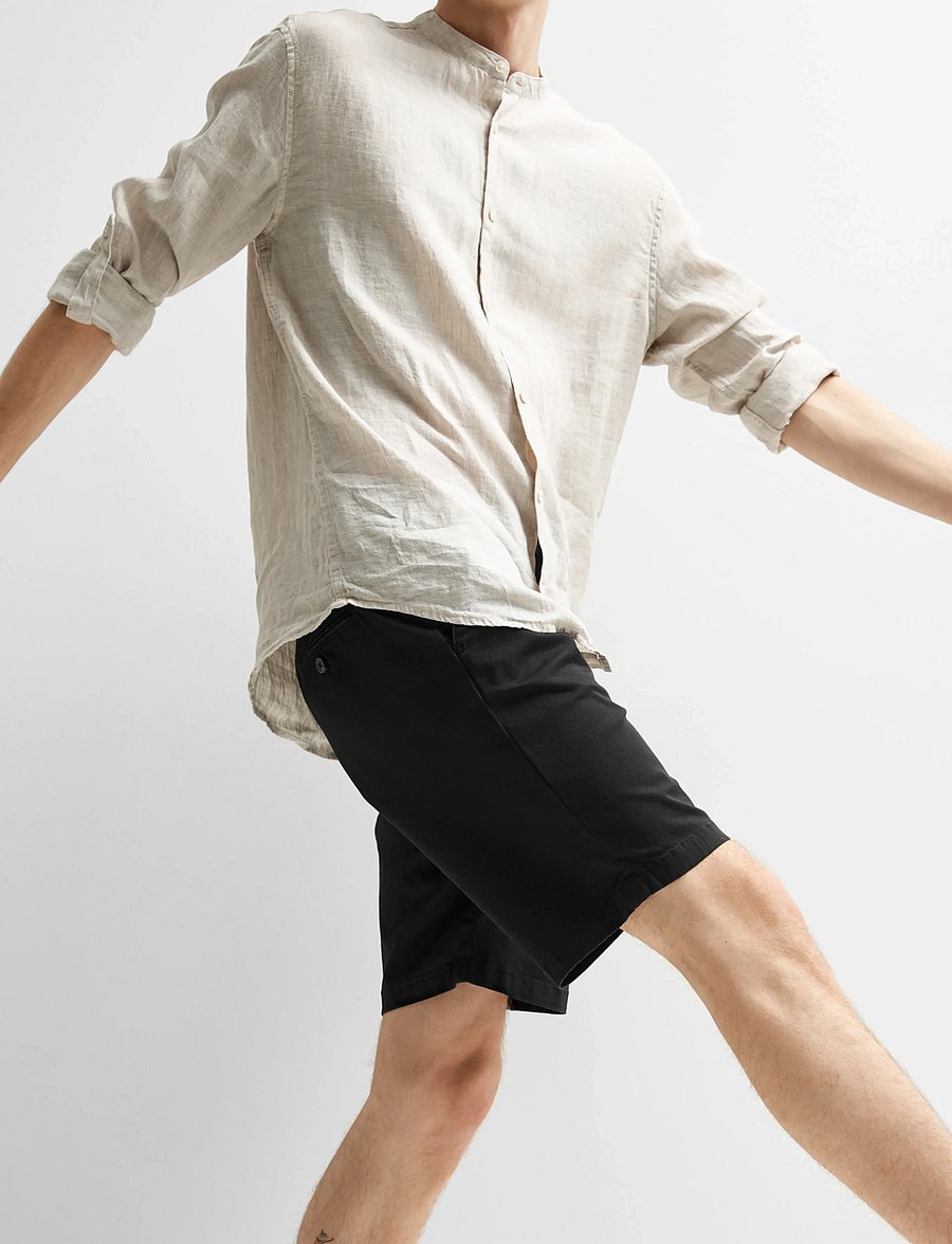 Selected - SLMSLIM-MILES FLEX SHORTS NOOS - chinos shorts - black - 5
