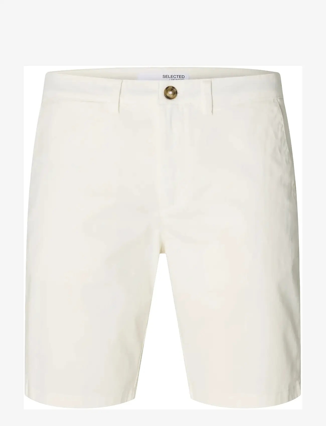 Selected - SLMSLIM-MILES FLEX SHORTS NOOS - chinos shorts - cloud dancer - 1