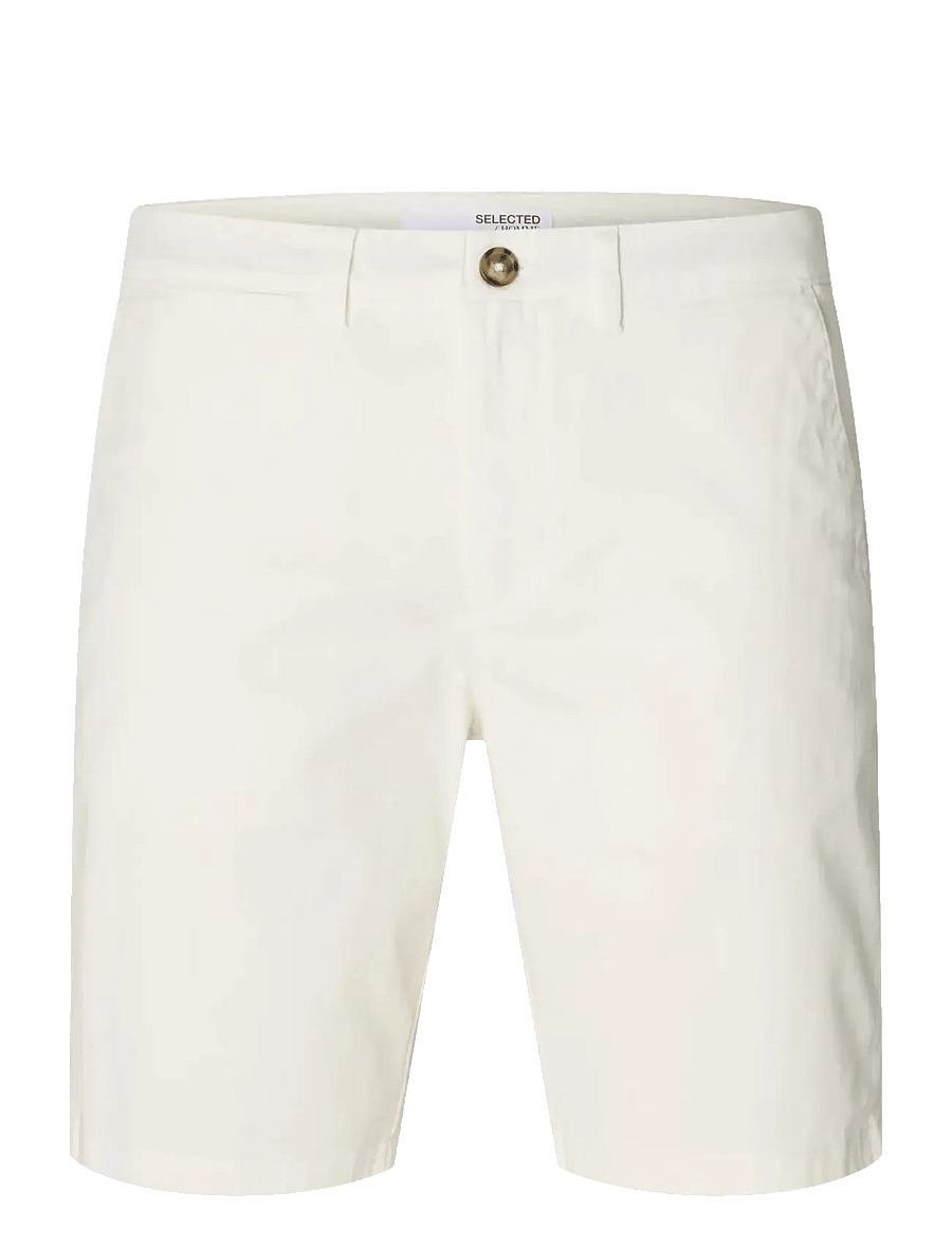 Selected - SLMSLIM-MILES FLEX SHORTS NOOS - chinos shorts - cloud dancer - 1