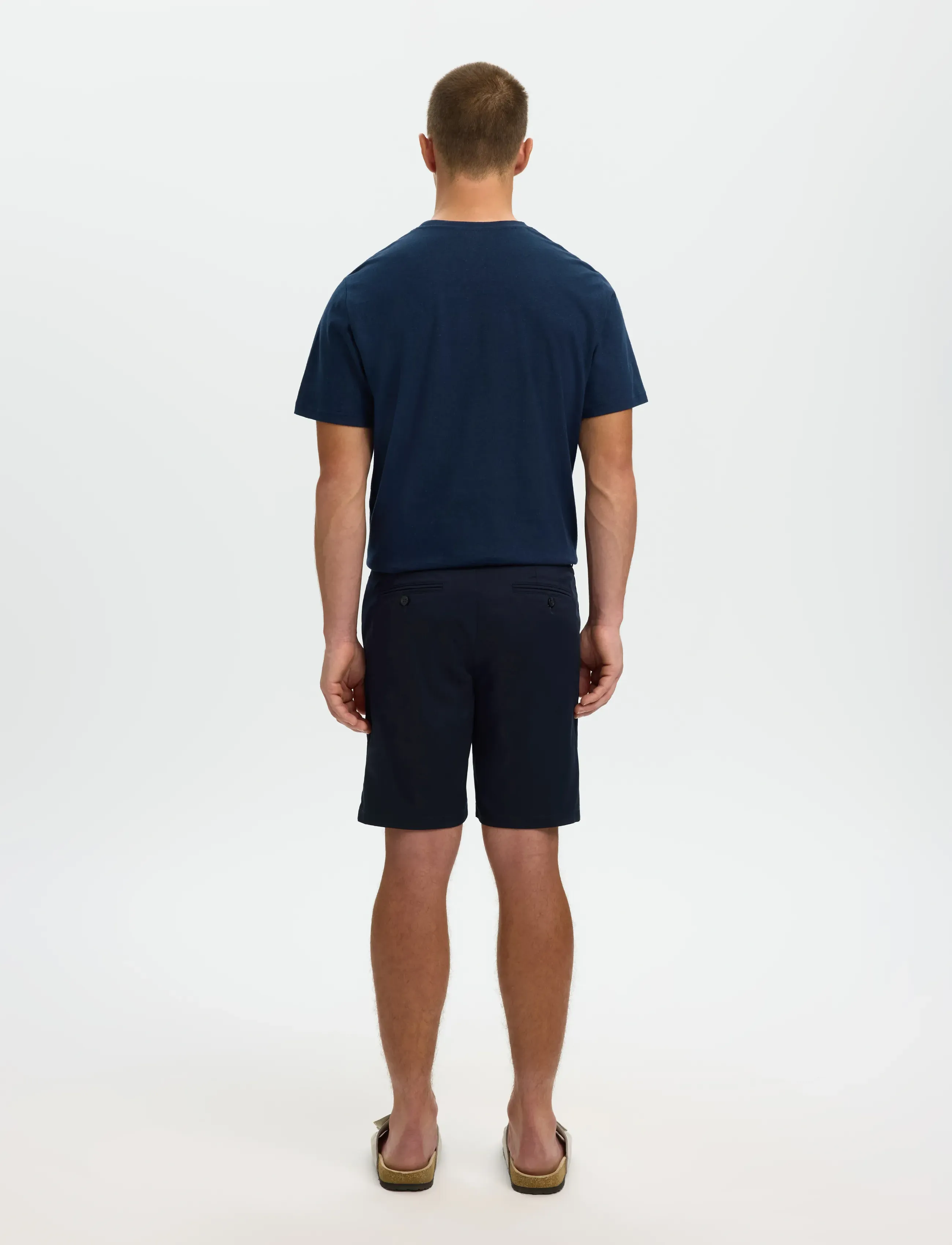 Selected - SLMSLIM-MILES FLEX SHORTS NOOS - short chino - dark sapphire - 2
