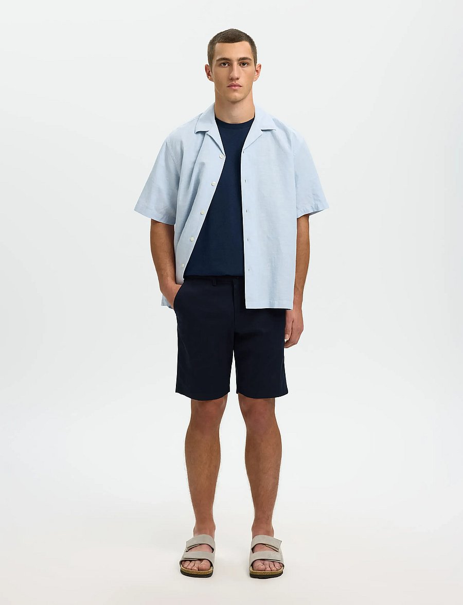 Selected - SLMSLIM-MILES FLEX SHORTS NOOS - short chino - dark sapphire - 3