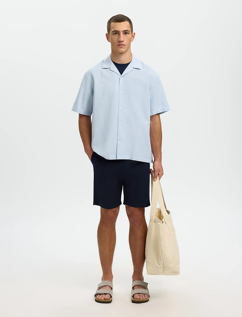 Selected - SLMSLIM-MILES FLEX SHORTS NOOS - chinos shorts - dark sapphire - 5