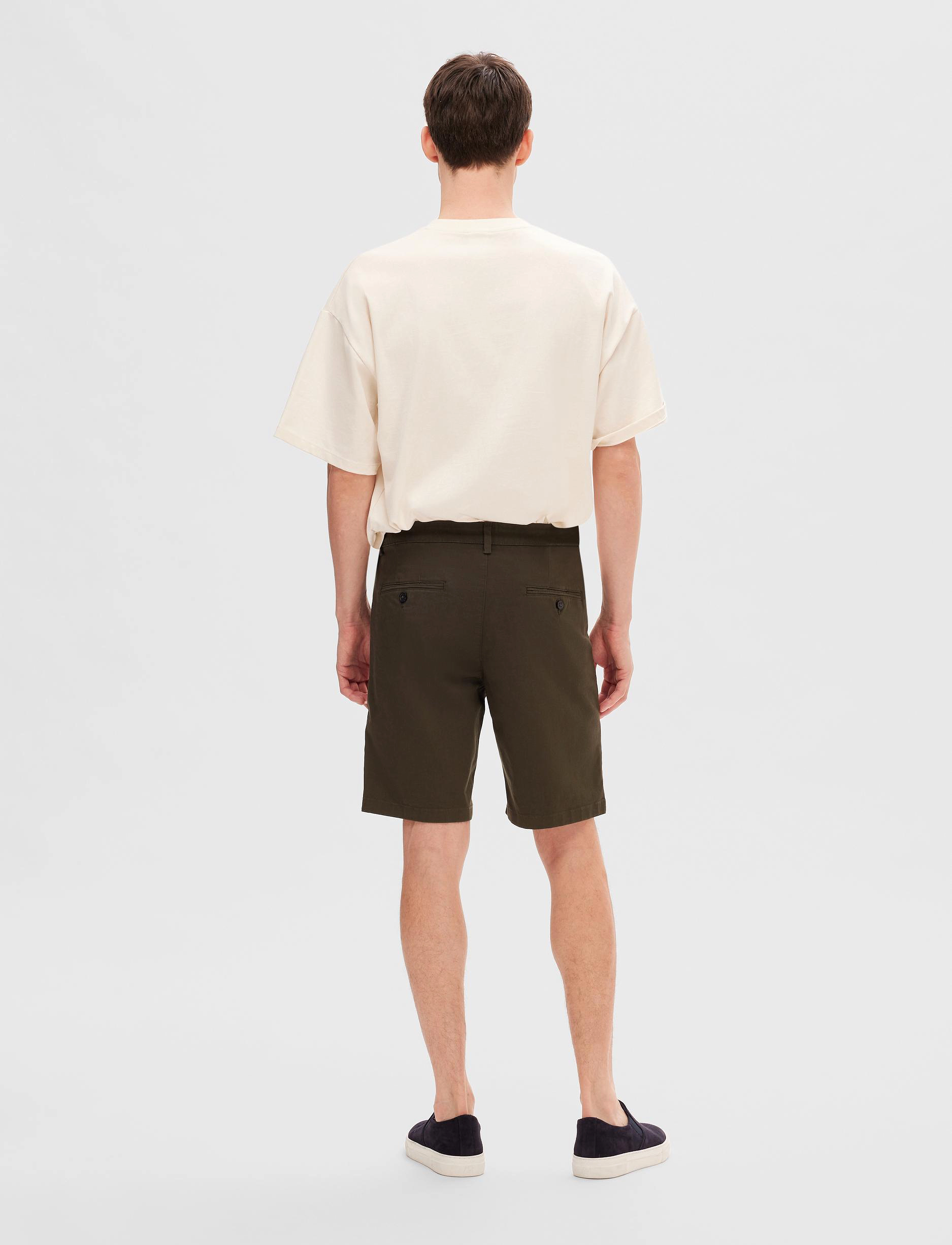 Selected - SLMSLIM-MILES FLEX SHORTS NOOS - laveste priser - forest night - 2